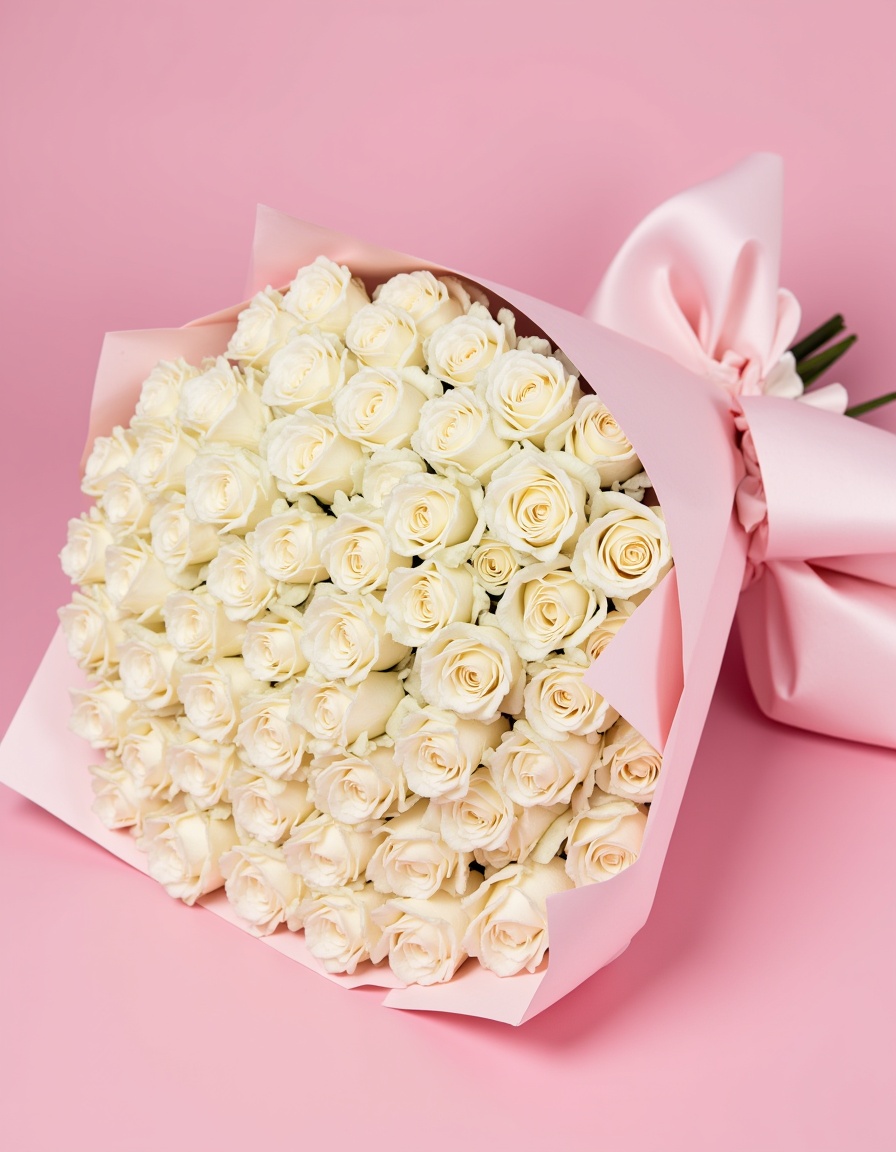 ramo-gigante-de-rosas-blancas ramo gigante de rosas blancas con envío a guadalajara