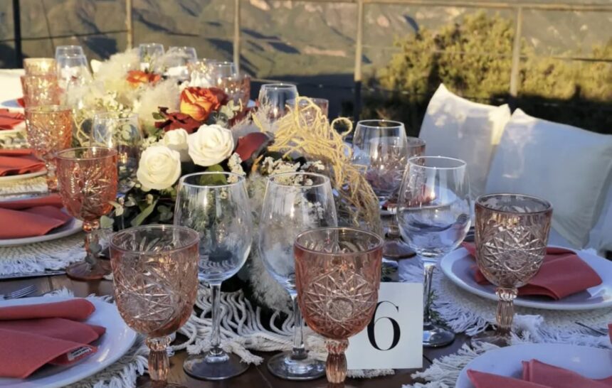boda en tonos naranjas