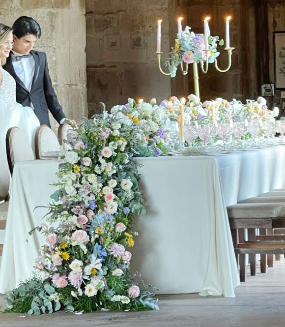 Un Romance Floral en Tonos Pastel