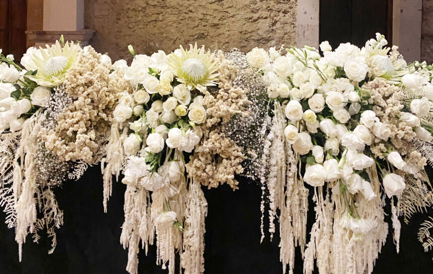 Tendencias para bodas: caminos de flores